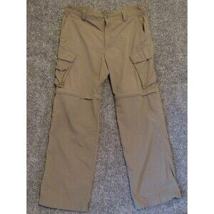 Under Armor Cargo Pants+Shorts In 1 Men's Athletic Wear-Work Pants-Beige W34 L32